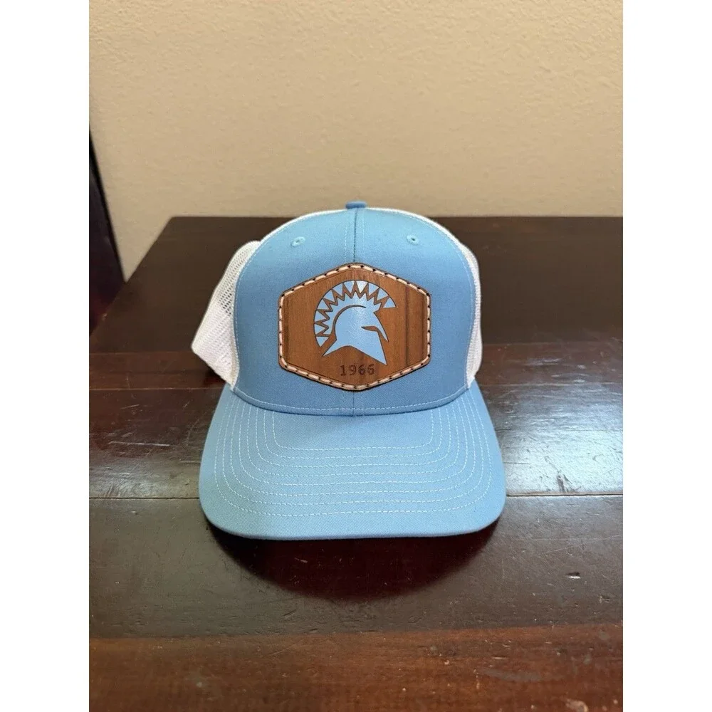Men’s Michigan State MSU Adjustable Baseball Hat Spartans - Light Blue & White